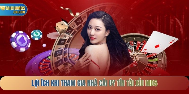 Lợi ích khi tham gia nhà cái uy tín Tài Xỉu MD5