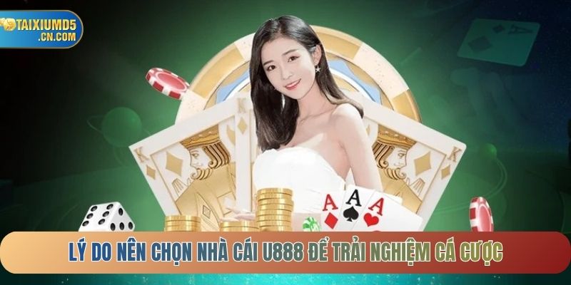 Lý do nên chọn nhà cái U888 để trải nghiệm cá cược